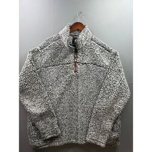 Alpine Sherpa Pullover Mens Grey Quarter Zip Fleece XXL